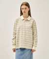 Marithé François Girbaud Stripe Pique Long Sleeve Tee