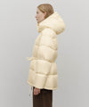 Marithé François Girbaud Women's Waist String Mid Down Jacket Light Beige
