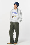 General Idea UNISEX Puppy Overfit Brushed Sweatshirt [White Melange]