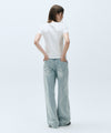 Marithé François Girbaud W Low-Waist Tuck Wide Denim Pants
