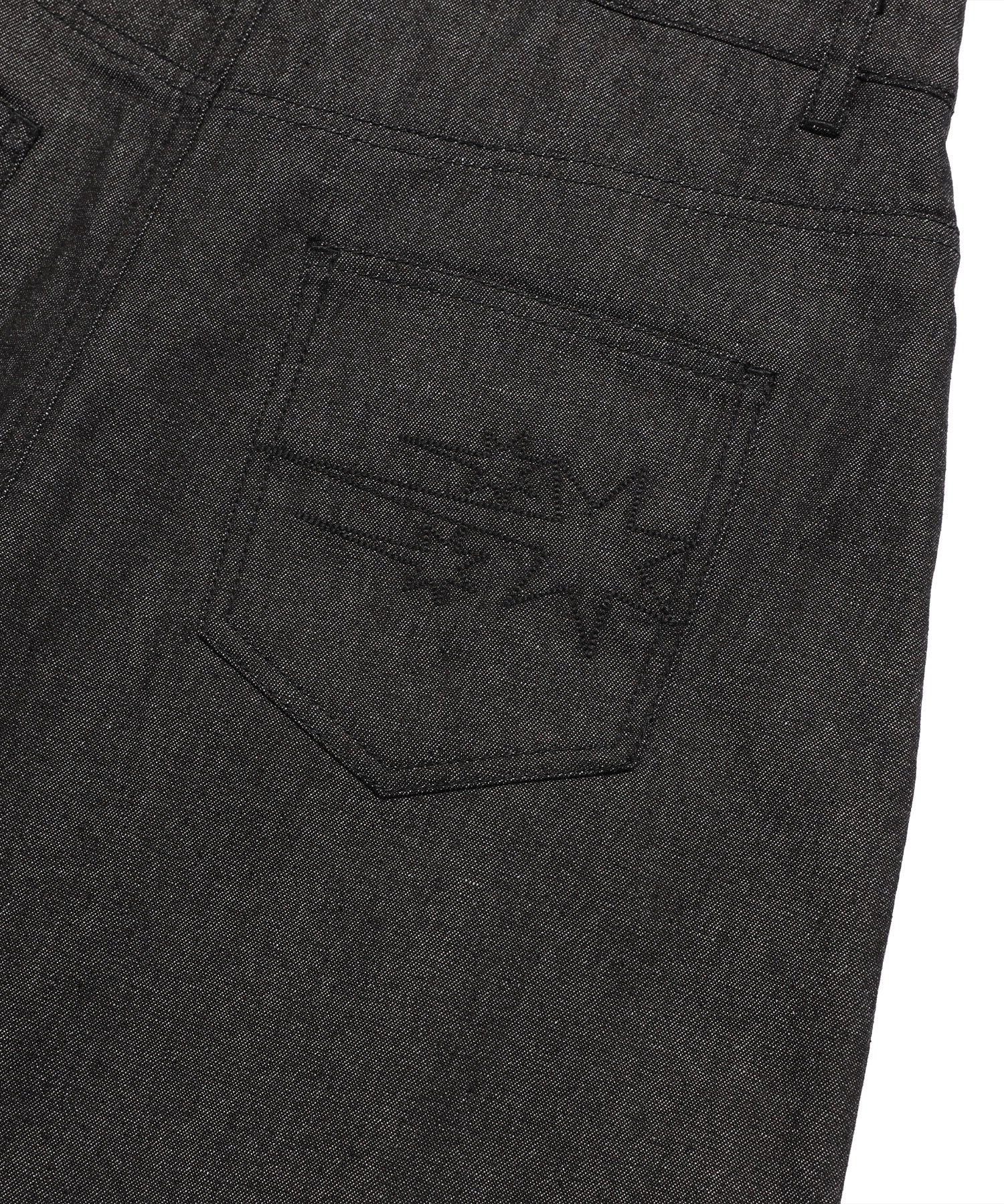Nice Ghost Club Denim Pleats Panel Layered Skirt Pants