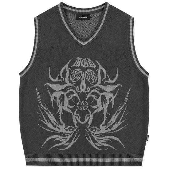 Mahagrid Eclipse Tribal Knit Vest
