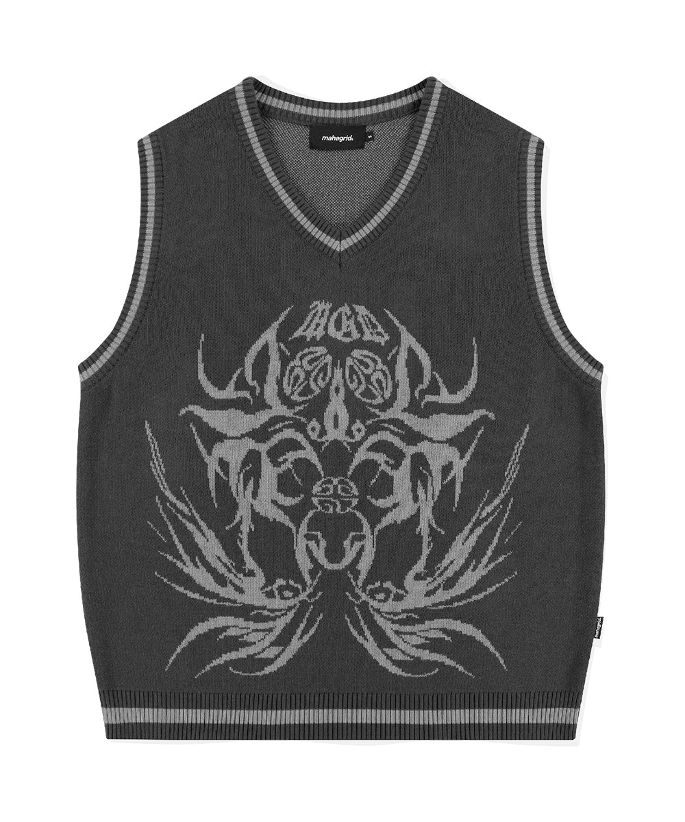 Mahagrid Eclipse Tribal Knit Vest