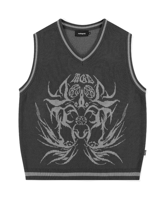 Mahagrid Eclipse Tribal Knit Vest