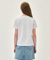 Marithé François Girbaud W CLASSIC LOGO TEE flower
