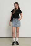 General Idea WOMAN Washed Denim Mini Skirt