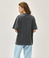 Marithé François Girbaud W VINTAGE EIFFEL TOWER LOGO OVERSIZED TEE white