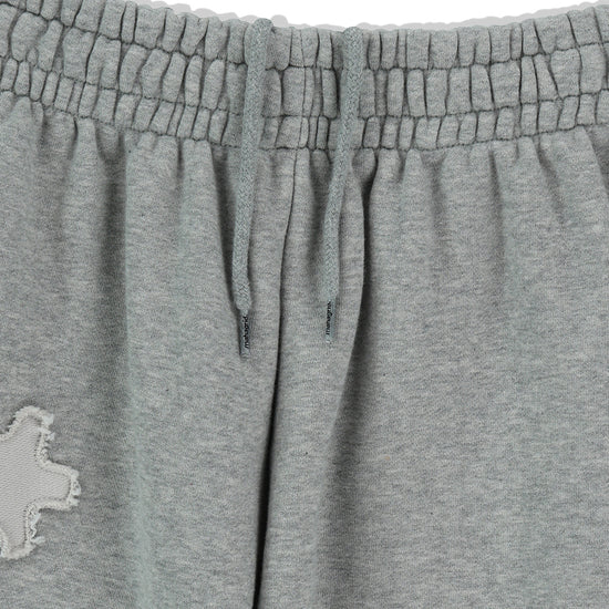 Mahagrid mah CUT OFF APPLIQUE SWEATPANT