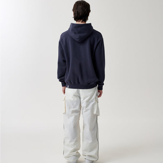 Mahagrid Twill Cut Off Applique Hoodie
