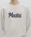 Marithé François Girbaud Applique Logo Oversized Sweatshirt (Brushed) Oatmeal