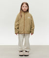 Marithé François Girbaud KIDS CLASSIC LOGO LIGHT WEIGHT FLEECE JACKET IVORY