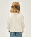 Marithé François Girbaud Kids Logo Patch Graphic Sweatshirt Ivory