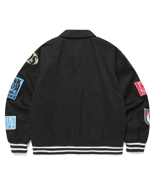 Cavish Funky Town Bomber Jacket [Black]