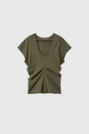 General Idea WOMAN Back Point Drape T-Shirt
