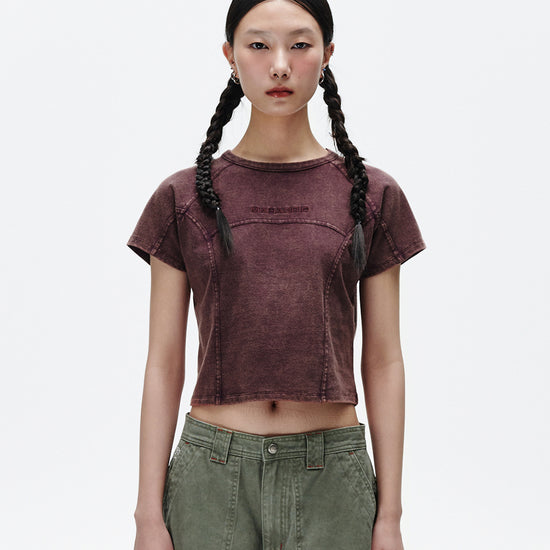 Mahagrid Washed Curved Tee