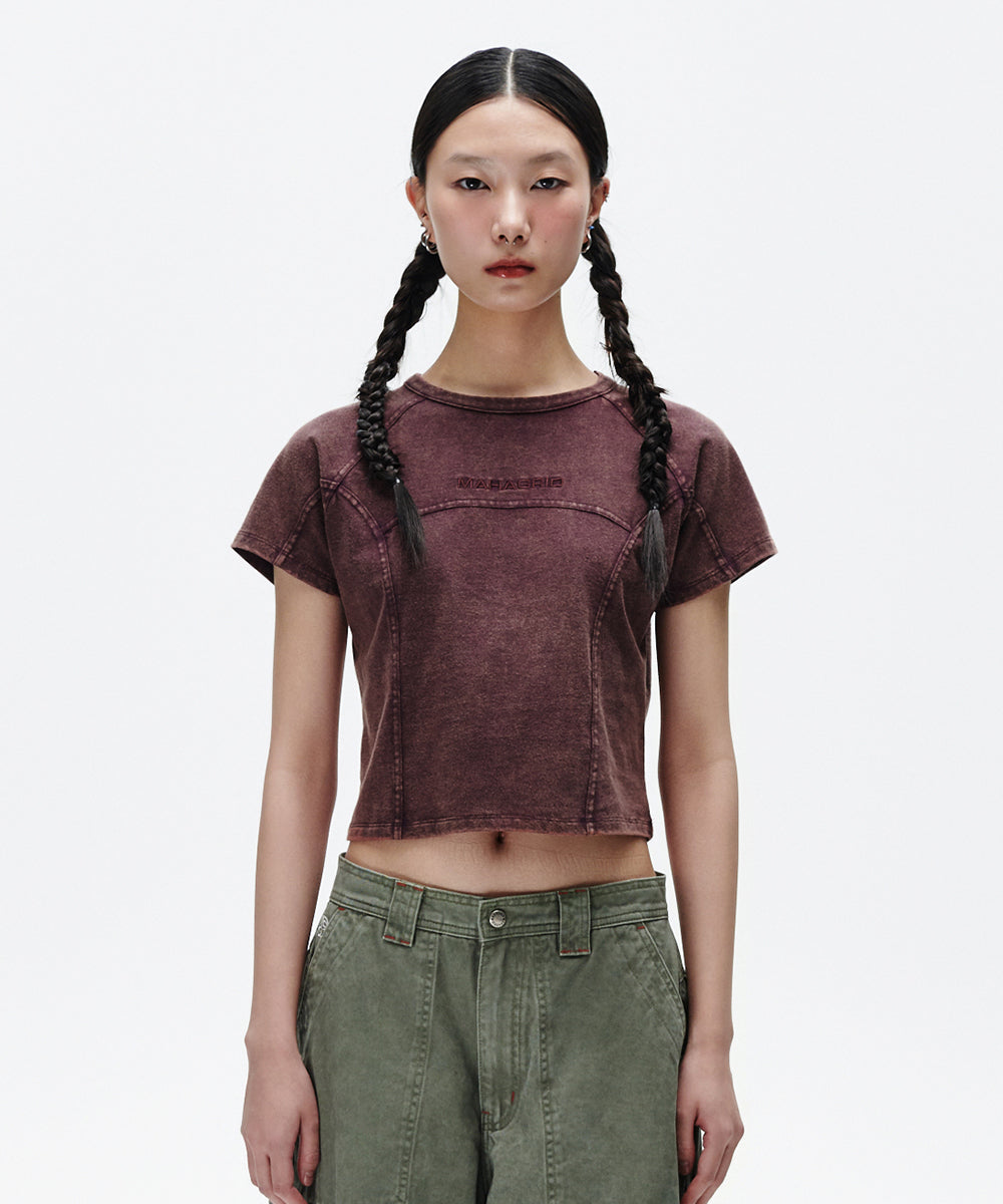 Mahagrid Washed Curved Tee