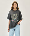 Marithé François Girbaud W VINTAGE EIFFEL TOWER LOGO OVERSIZED TEE white
