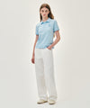 Marithé François Girbaud W EMBLEM PK COLLAR TEE
