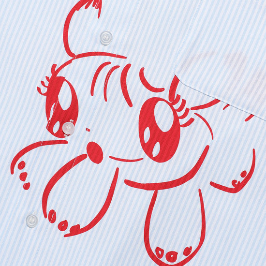Nice Ghost Club Baby Guardians Stripe Big Big Half Shirt