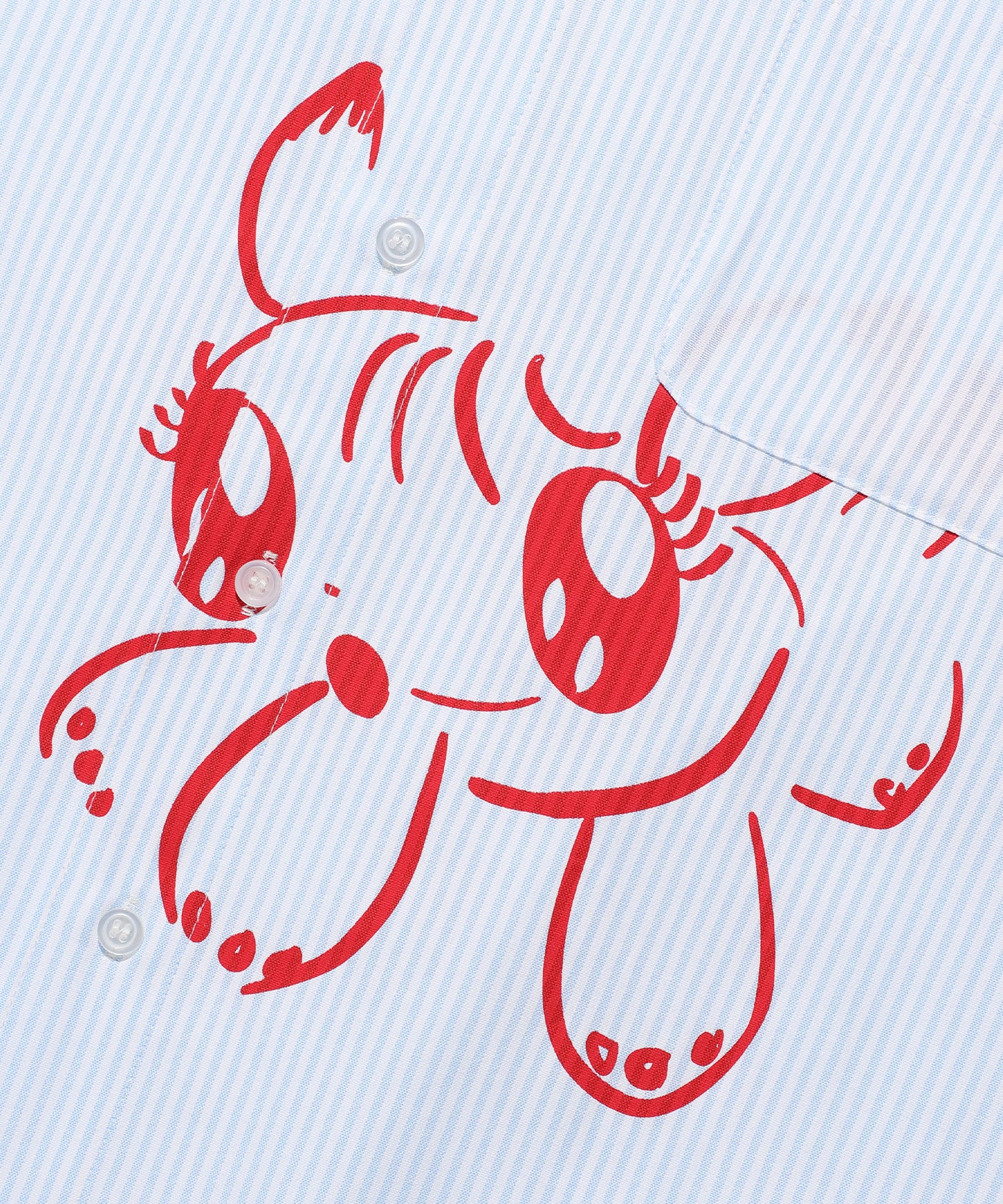 Nice Ghost Club Baby Guardians Stripe Big Big Half Shirt