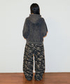 Mahagrid Washed Solar Applique Zip Up Hoodie