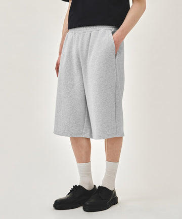 Marithé François Girbaud EMBO LOGO BERMUDA SWEAT SHORTS