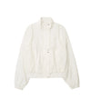 Bitter Cells Shimmer Mesh Wind Breaker Jacket-Ivory
