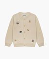 Marithé François Girbaud Kids Doodle Bear Cardigan