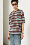 General Idea MAN Stripe Loose Fit Short Sleeve T-Shirt
