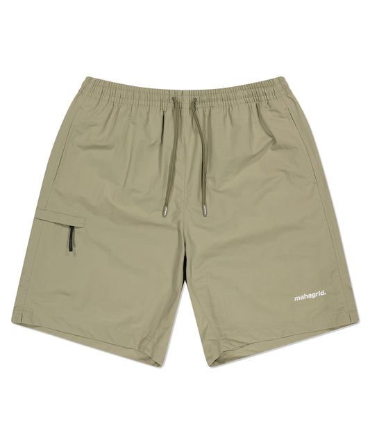 Mahagrid Nylon Water Short Beige