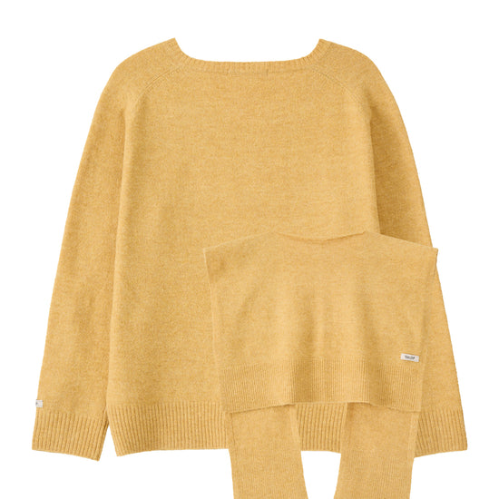 Bitter Cells [SET] Essential V Neck Knit & Shawl