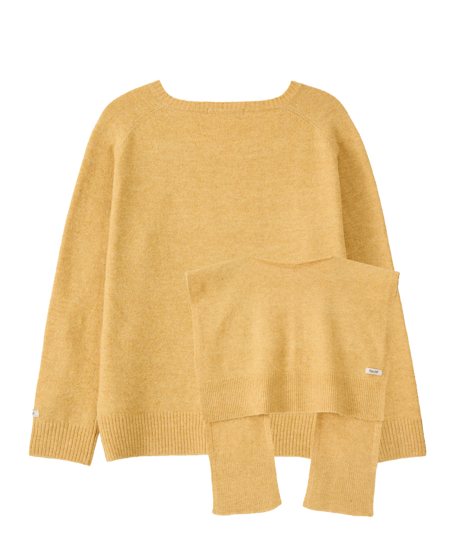 Bitter Cells [SET] Essential V Neck Knit & Shawl