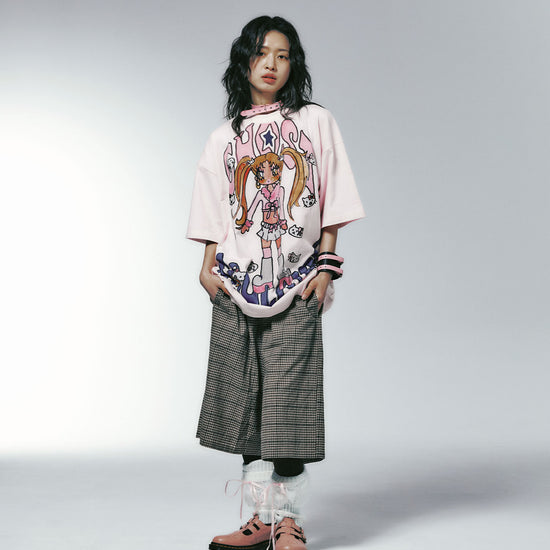 Nice Ghost Club Check Box Shorts