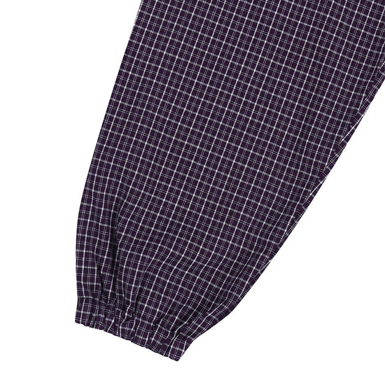 Mahagrid Check Windbreaker in Purple