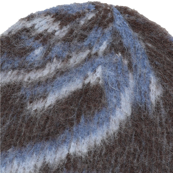 Mahagrid DESTROYED ECLIPSE HAIRY BEANIE [BROWN]