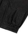 Mahagrid Washed Faux Leather Blouson