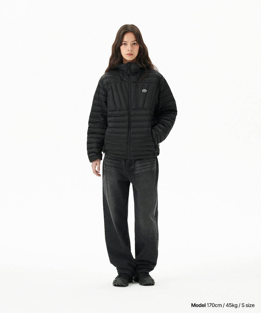 Mahagrid Light Hooded Down Puffer