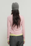 General Idea WOMAN Airy Round Neck Pintuck T-Shirt
