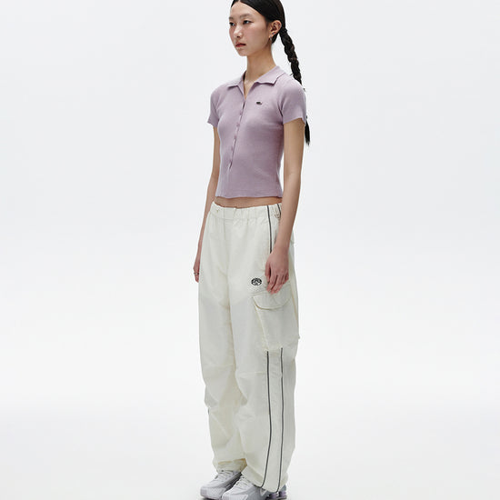 Mahagrid Button-Up Collar Knit