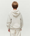 Marithé François Girbaud Kids Doodle Classic Logo Hoodie (Brushed) Dark Green