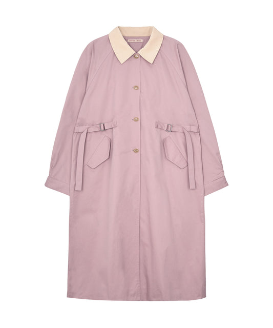 Bitter Cells Choir Trench Coat-Pink