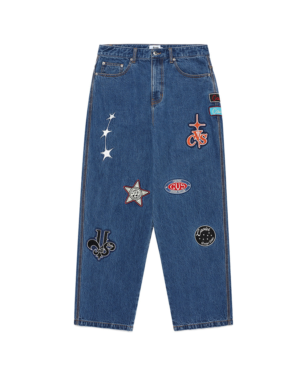Cavish Patchwork Denim Pants