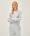 Marithé François Girbaud W BASIC CROP SWEATSHIRT
