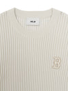 MLB Women's Basic Street Ribbed Short Sleeve Knit Pullover