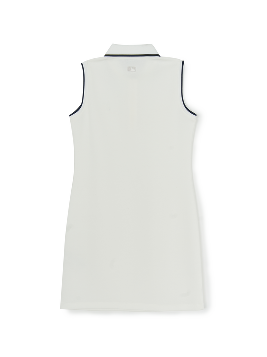 MLB Women's Varsity Slim Fit Collar Sleeveless Ops