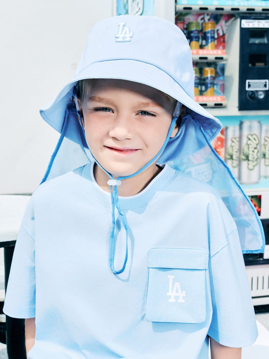 MLB [cool Field] Aqua Flap Bucket Hat