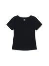 MLB Women's Basic Square Neck Slim Fit T-shirt