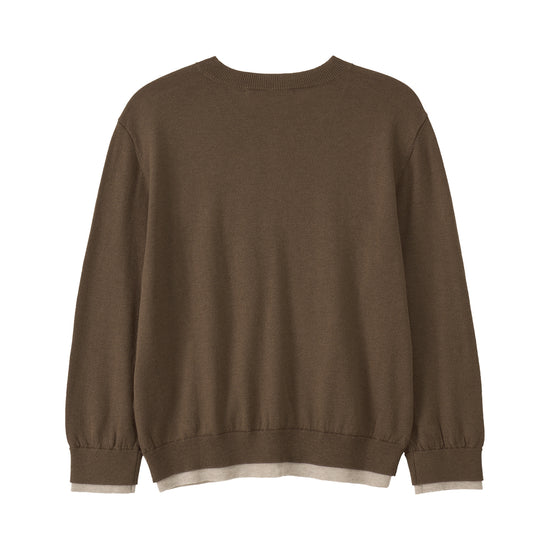 Bitter Cells Essential Layered Half Knit Cardigan