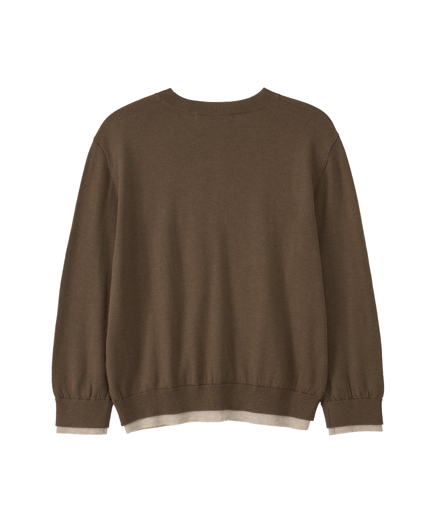 Bitter Cells Essential Layered Half Knit Cardigan