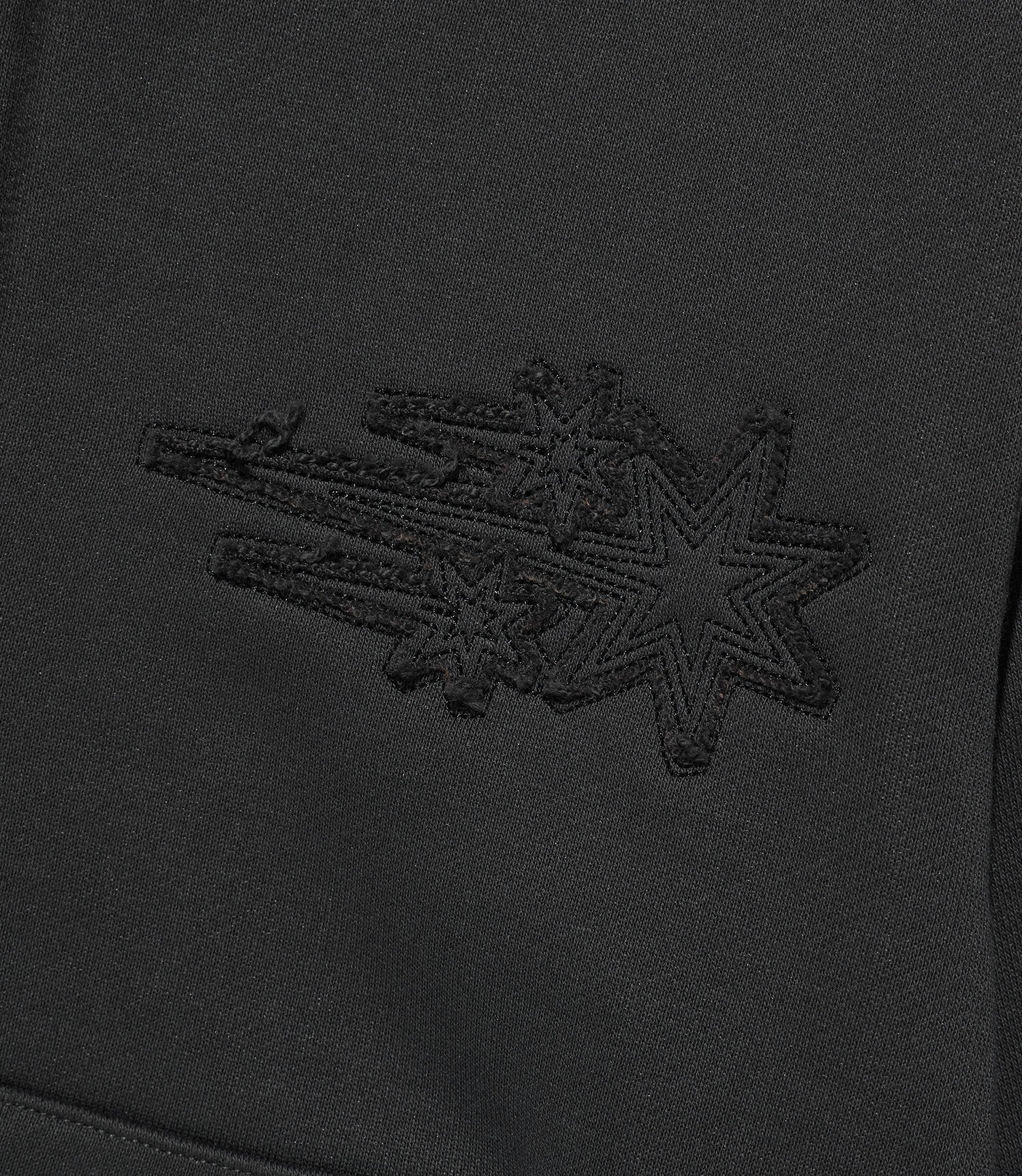 Nice Ghost Club 3star Crop Hoodie Zip Up [Charcoal]